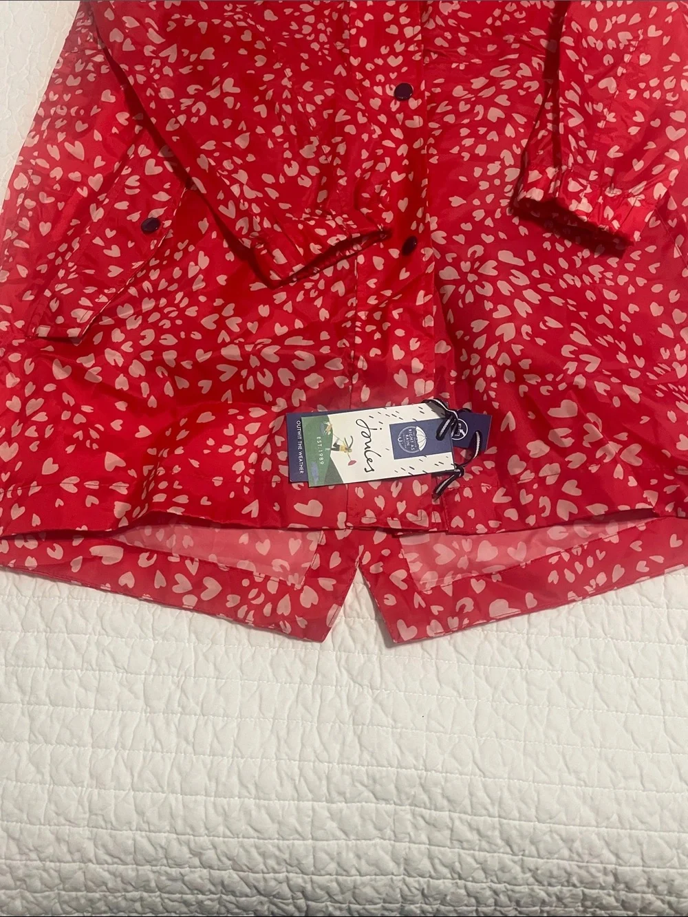Women's Red Heart Print Crossbody Bag - Unbranded